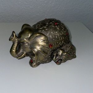 Antique Elephant Letter Opener Accessory Set